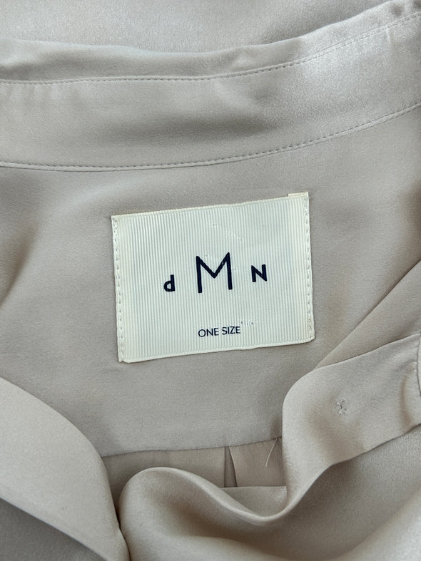 Chemise en soie beige