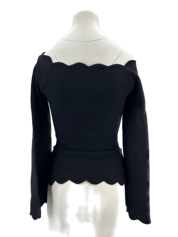 Top noir "Anastasia"