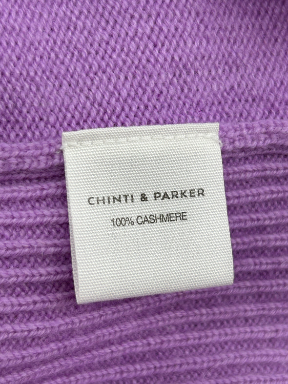 Pull violet en cachemire