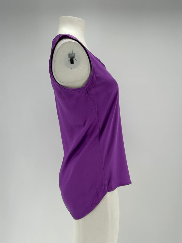Débardeur en soie violet
