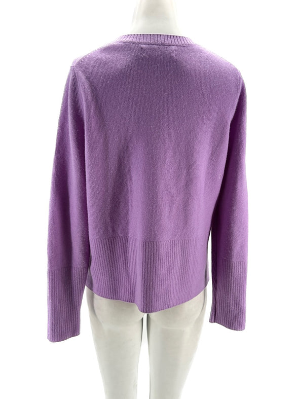 Pull violet en cachemire