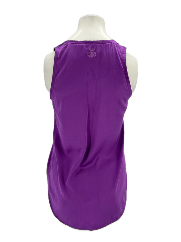 Débardeur en soie violet