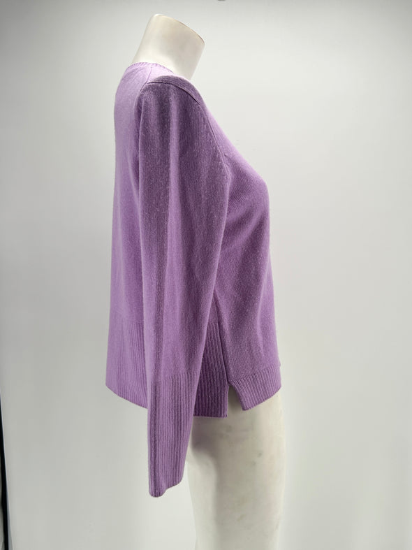 Pull violet en cachemire