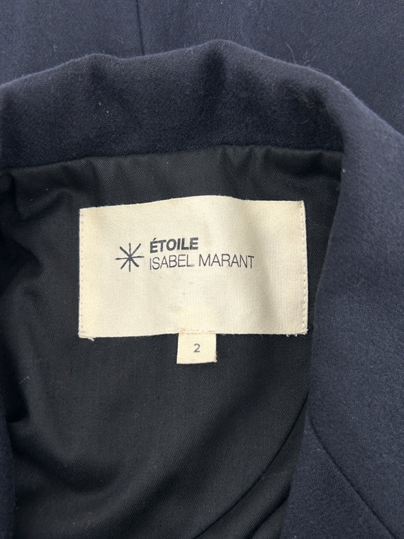 Veste en laine marine