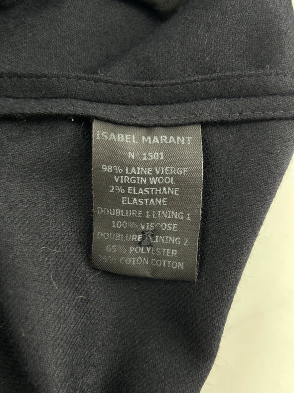 Veste en laine marine