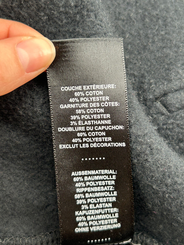 Sweat à capuche noir zippé