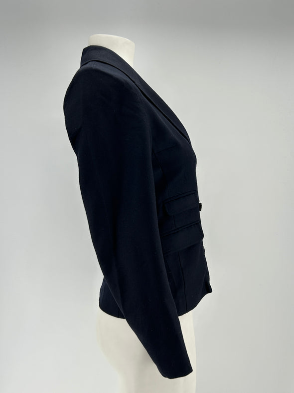 Veste en laine marine