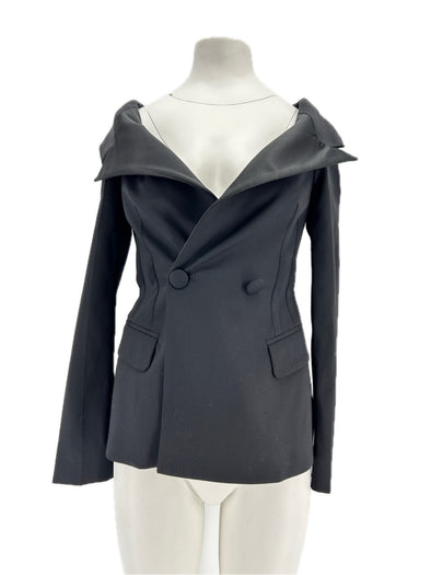 Veste en soie noire