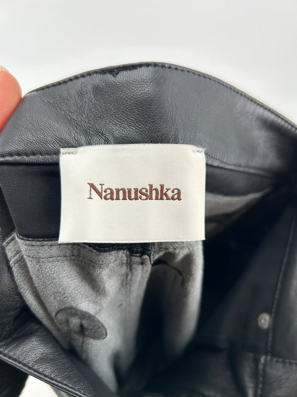 Pantalon en cuir synthétique