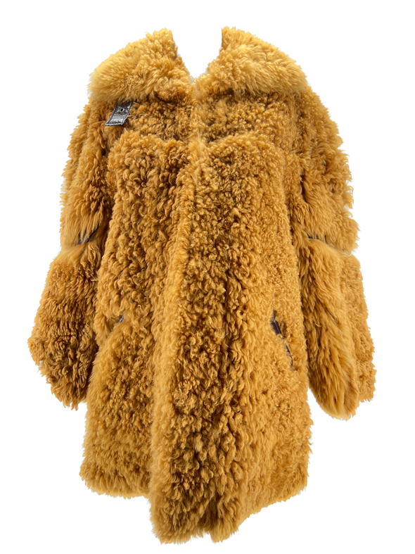 Manteau reversible en shearling