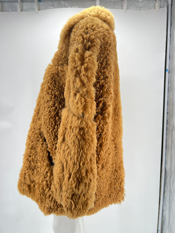 Manteau reversible en shearling