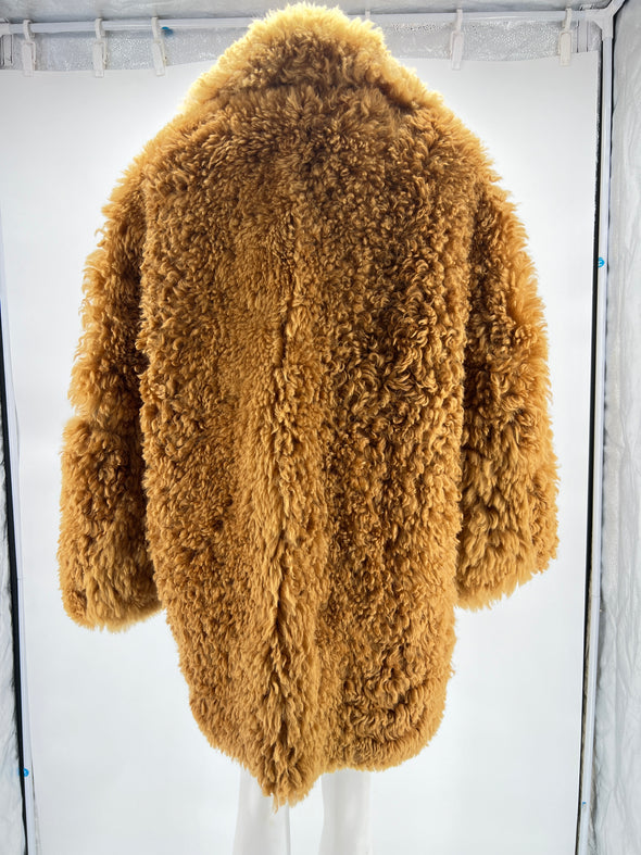 Manteau reversible en shearling
