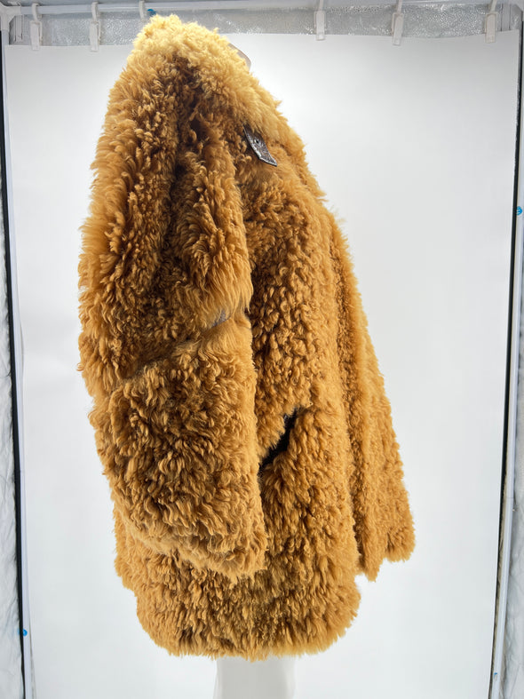 Manteau reversible en shearling
