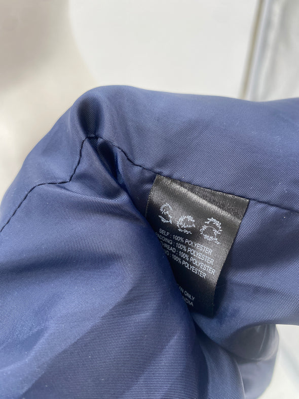 Doudoune longue bleue