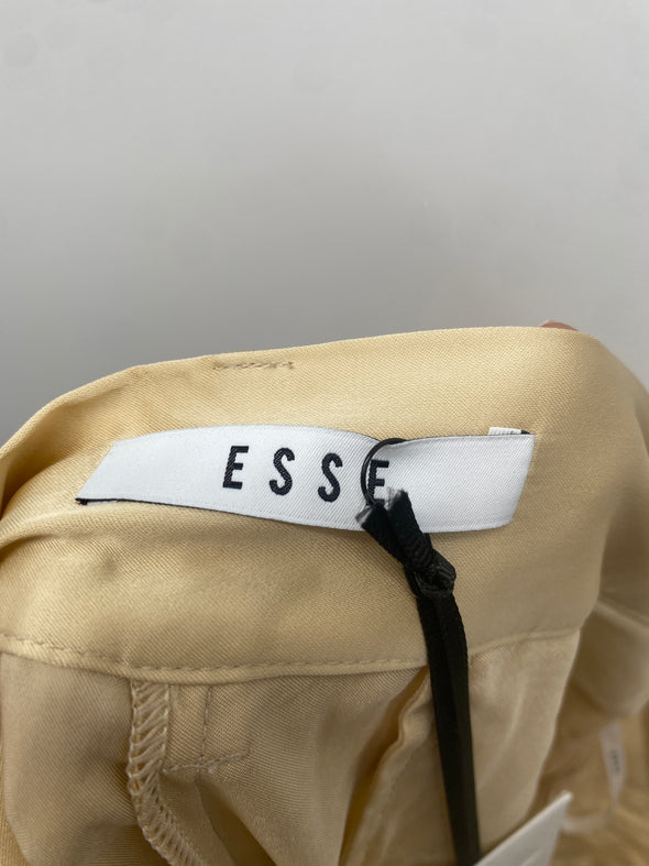 Pantalon en soie beige