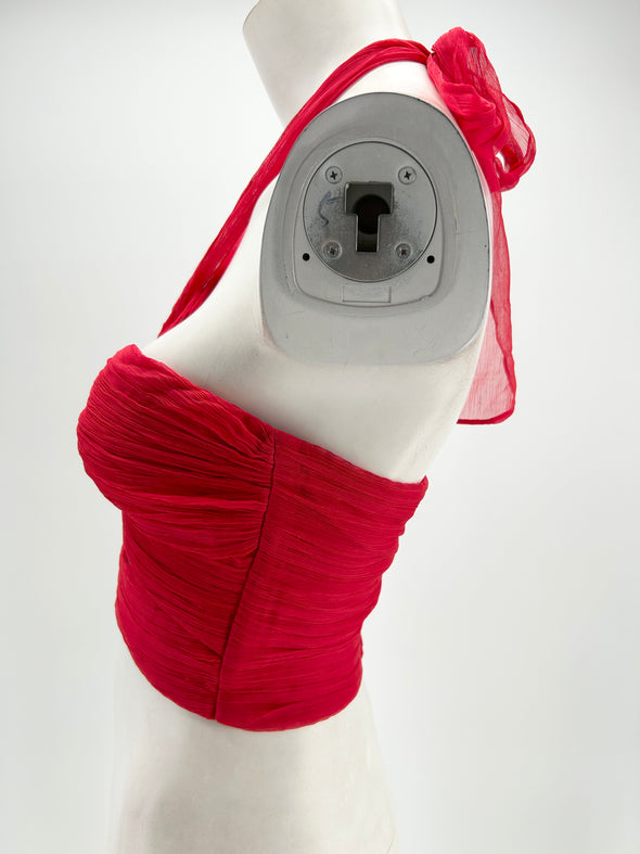 Top rouge à nouer "Margot"