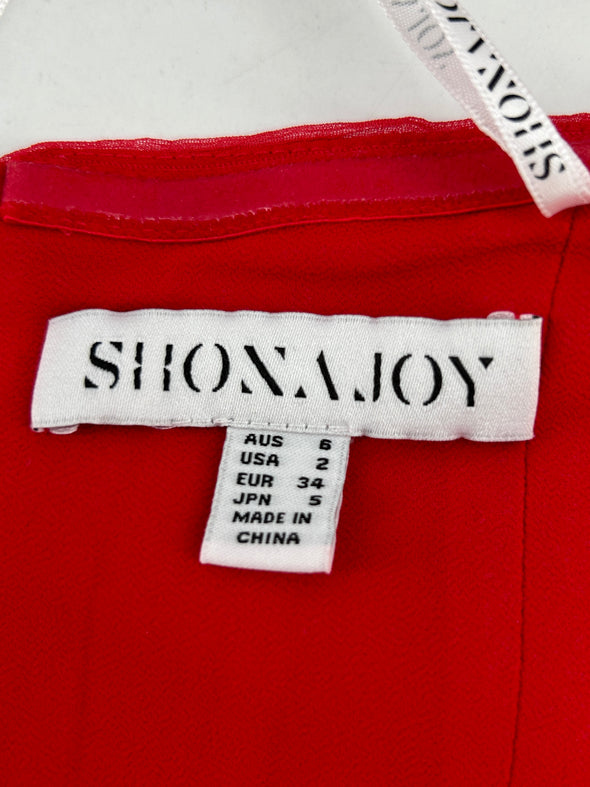 Top rouge à nouer "Margot"