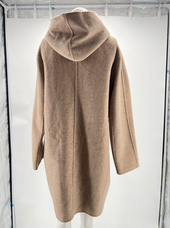 Manteau en laine camel