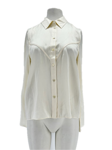 Chemise en soie blanche