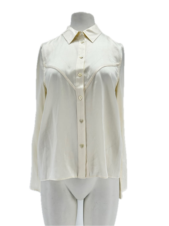 Chemise en soie blanche