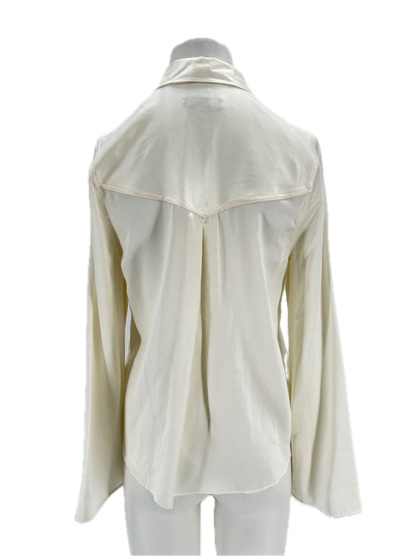 Chemise en soie blanche