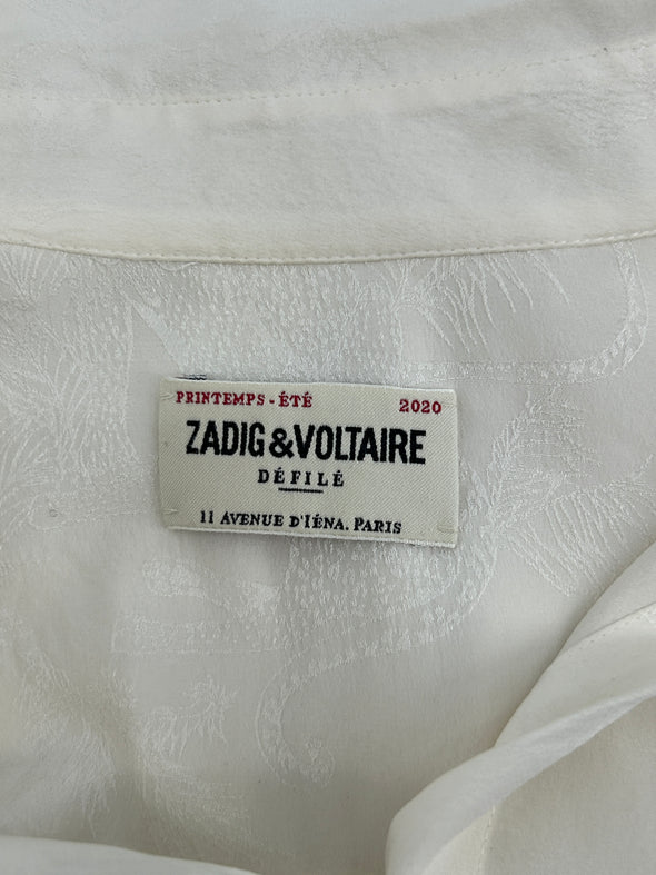 Chemise en soie blanche
