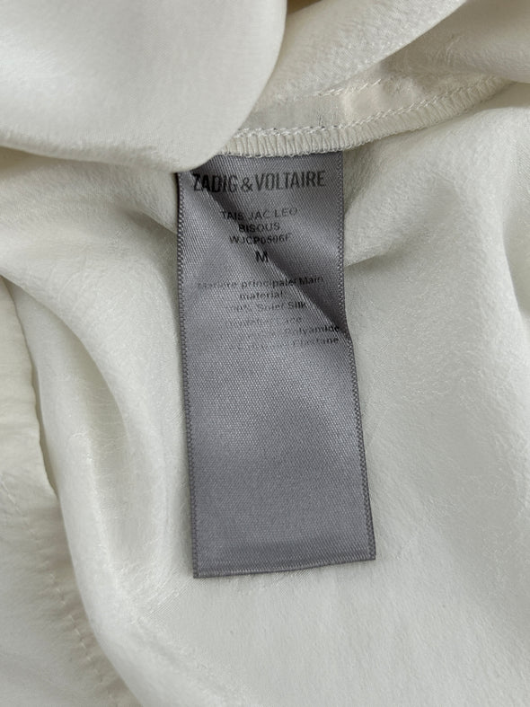 Chemise en soie blanche