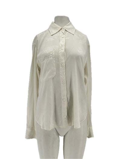 Chemise en soie blanche