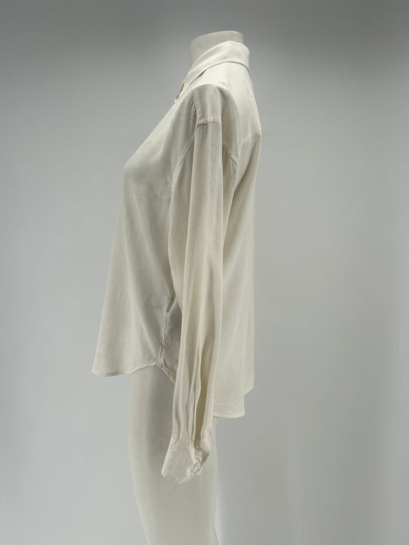 Chemise en soie blanche