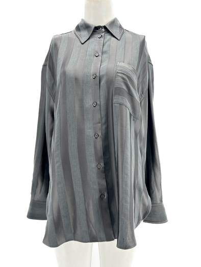 Chemise "Grant" gris foncé