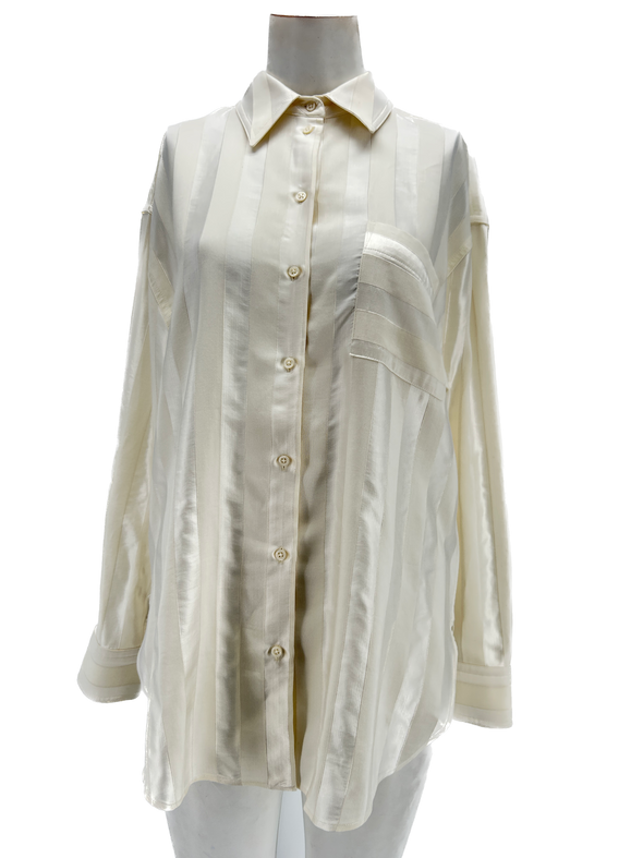 Chemise "Grant" blanc cassé