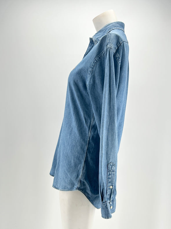 Chemise bleue en jean