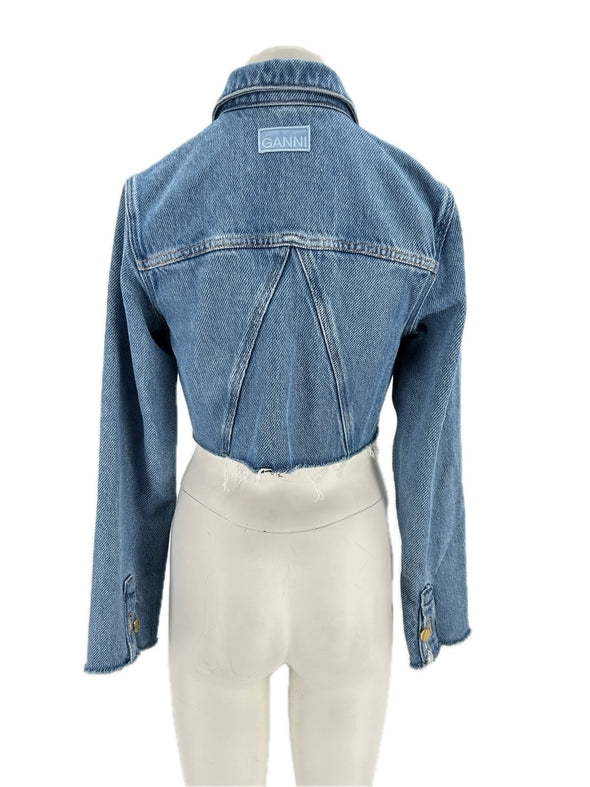 Veste en denim crop