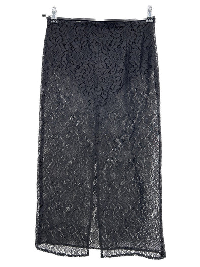 Jupe semi-transparente noire