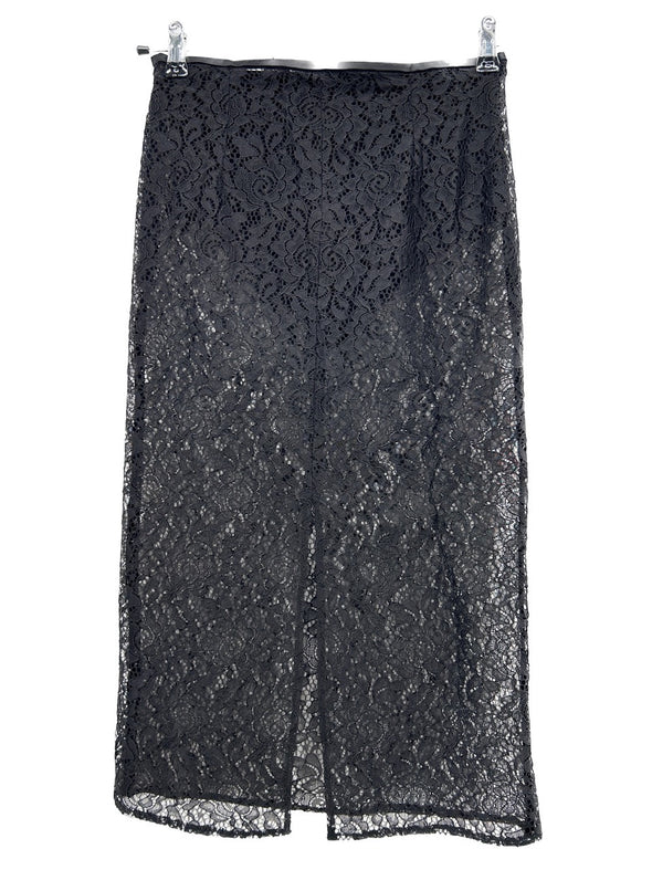 Jupe semi-transparente noire