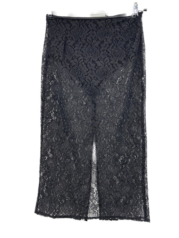 Jupe semi-transparente noire