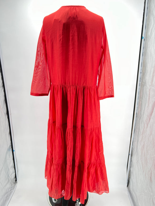 Robe rouge fluide