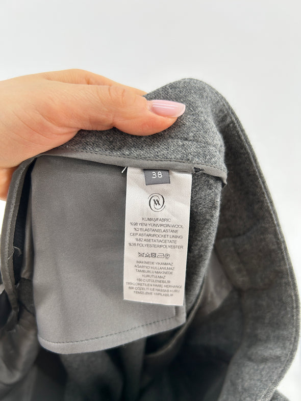 Pantalon en laine gris