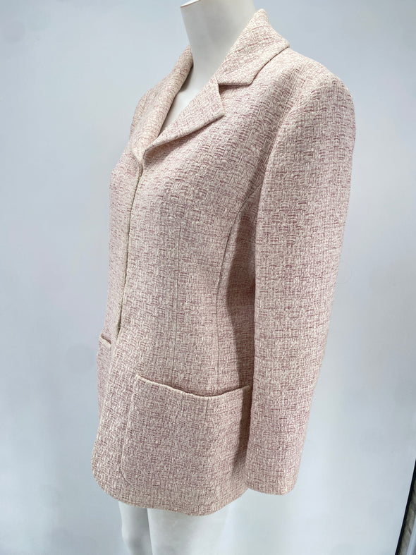 Veste en tweed rose