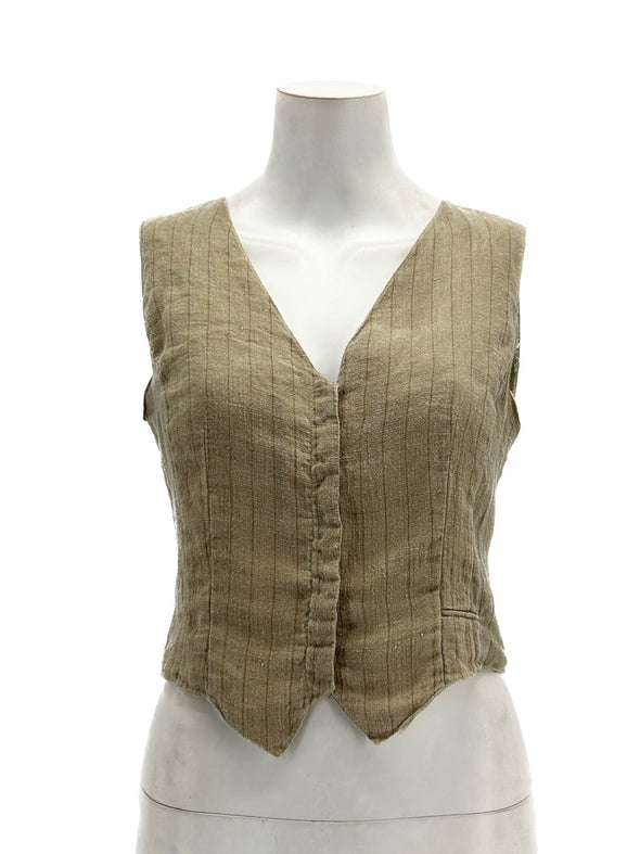 Gilet beige sans manches