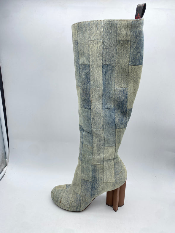 Bottes "Silhouette" en denim