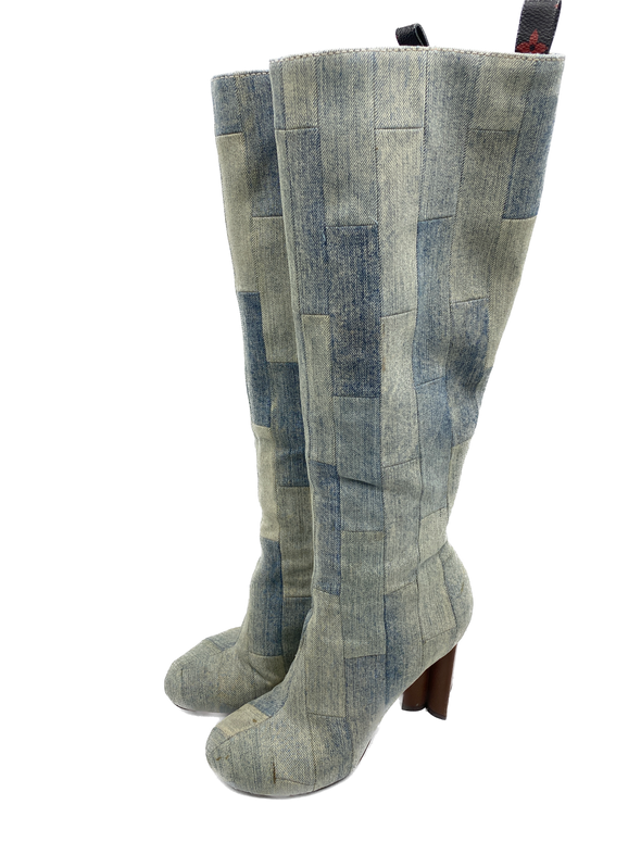 Bottes "Silhouette" en denim