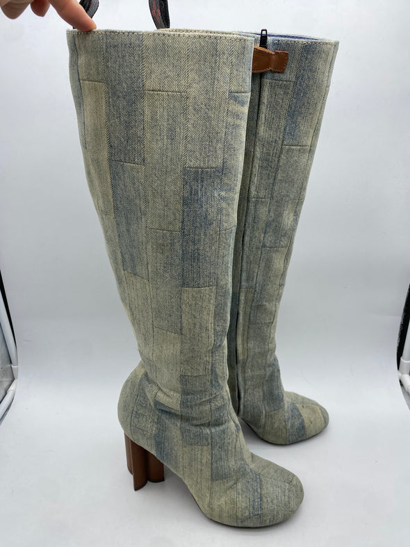 Bottes "Silhouette" en denim