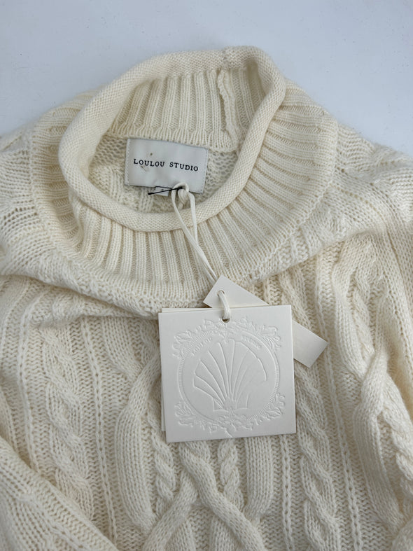 Pull en cachemire écru