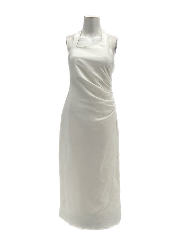 Robe longue blanche en lin