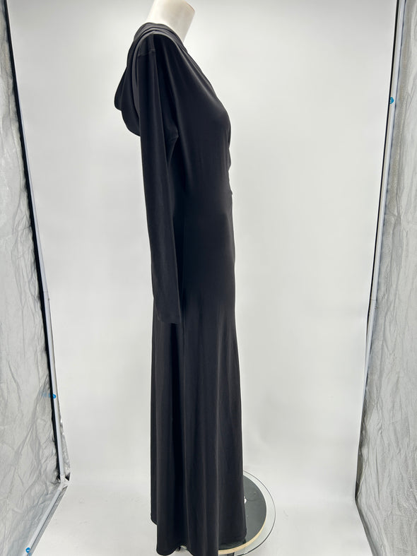 Robe "Noor" longue à capuche noire