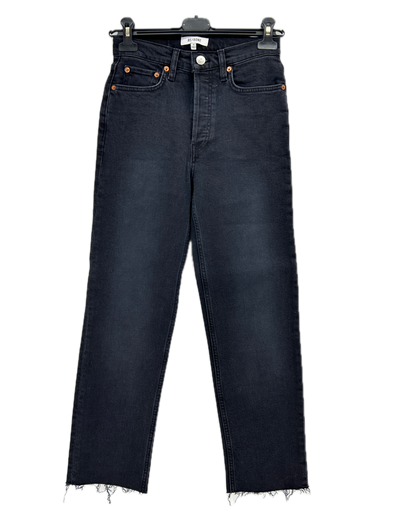 Jean noir "70's Stove Pipe"