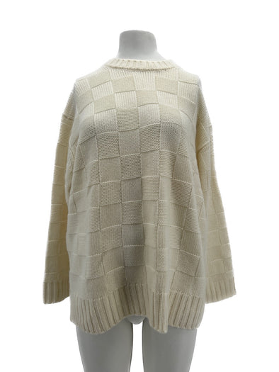 Pull en cachemire écru