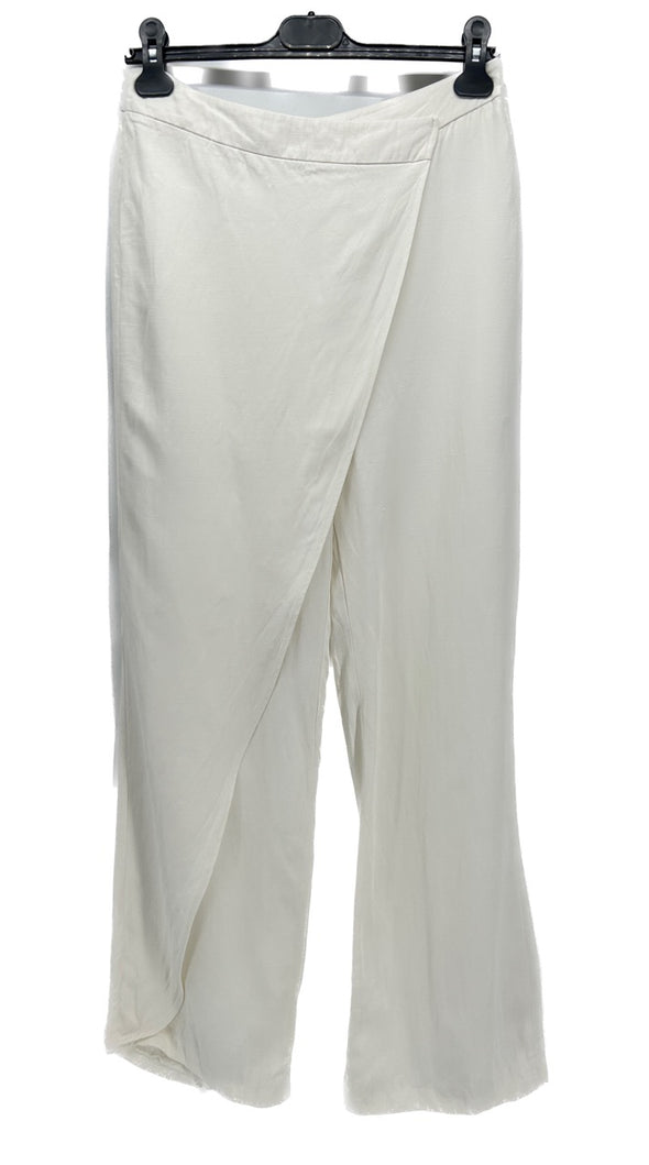 Pantalon blanc asymétrique