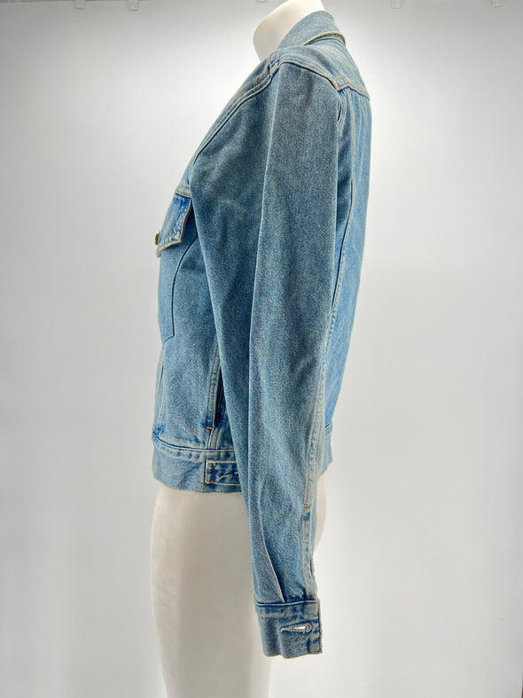 Veste en jean bleu